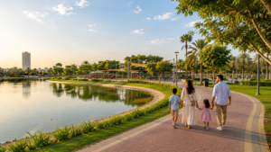 Illustrative image of Al Quoz Pond Park walkway